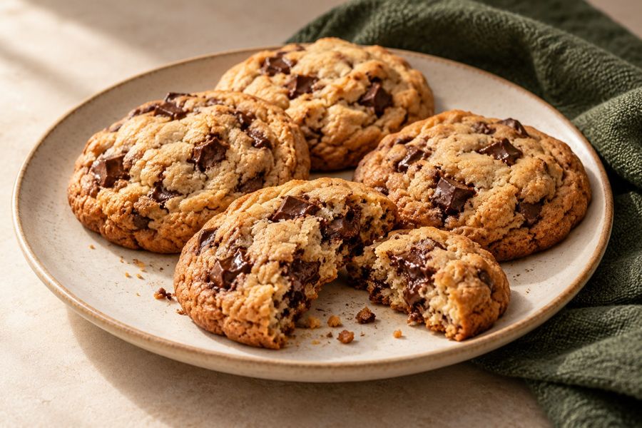 Ilustración de cookies con chocolate